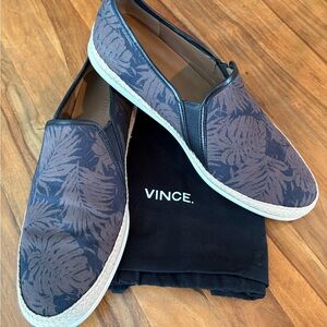 Men’s Vince loafers. Easy slip ons in black and brown neutral colors.